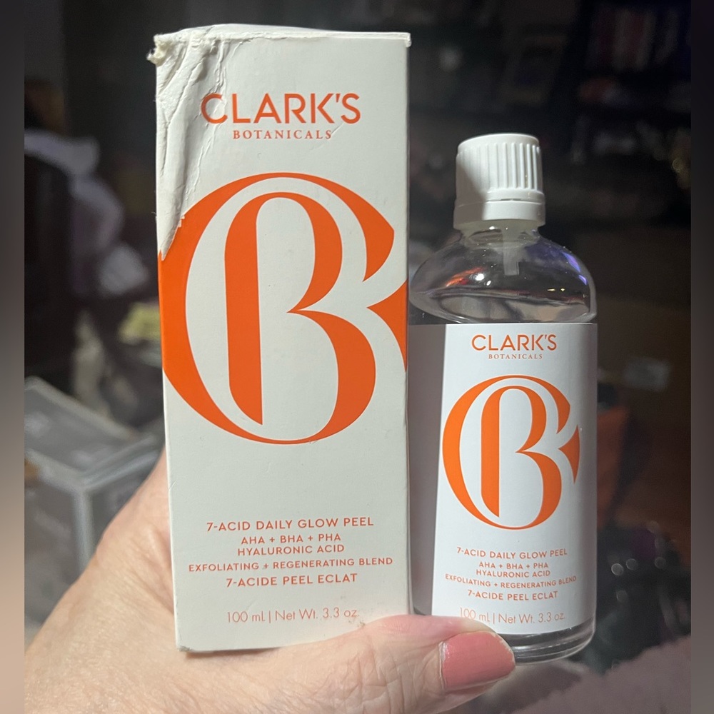 Clark's Botanicals 7-Acid  Daily Glow Peel 100ml.  Sealed In Box.